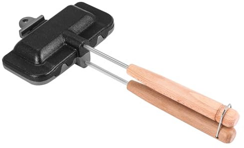Axaooqeld Hot-Dog-Toaster, Doppelseitige Sandwich-Backform, Camping-Bratpfanne, Käsebereiter, Sandwichmaker, Flip-Pfanne
