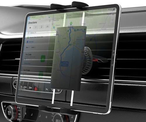 LYFPOOM Tablet Halterung Auto - 360° Universal KFZ Halter für iPad Pro 9.7, 10.5, 11, iPad Air Mini 6 5 4, Samsung und Geräte mit 4.7-11 Zoll