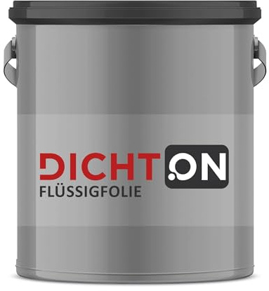 Flüssigfolie 7kg - Wassersperre, Dichtmasse, Abdichtung Dusche, Bad, Küche für Wand & Boden - Flüssige Dichtfolie lösemittelfrei, silikonverträglich © DICHTON D.30W