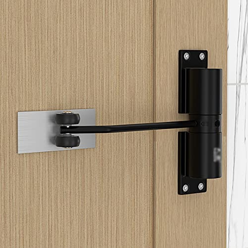 Hydraulic Heavy Duty Gate Closer - Automatic Door Closure with Safety Spring Loaded for Interior Exterior Doors - Overhead Fire Rated Closer - Includes Adjusting Rod and Screws