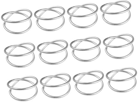 CIYODO 12stücke Metall Serviettenhalter Ringe Spiral Design Dekoration Für Hochzeiten Weihnachten Und Festlichkeiten Elegante Tischgestaltung