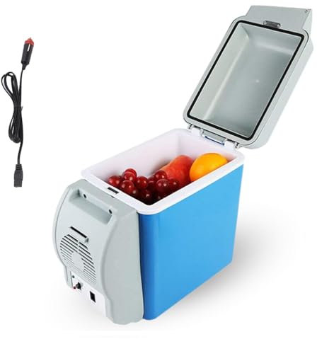 FARMAHAR Glaciere Electrique Voiture, 7.5L, Voiture 12v,Faible Bruit Petit Frigo Pas Cher, Fonction Refroidissement Et Chauffage Frigo Portable, pour Tous Les VéHicules 12v