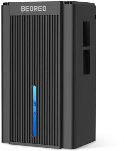 Dehumidifier,95OZ Dehumidifier for Home 1000 Sq.Ft - Quiet with Auto Shut Off & Relaxing 7 Color Ambient Light,Ideal for Livingroom, Bedroom, Basement(Black)