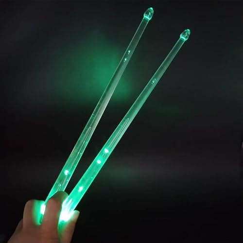 Leuchtende Drumsticks für Kinder, rutschfester Schlagzeugstock, 13 Farbwechsel, leuchtende Drumsticks für Erwachsene, beleuchtete, wiederaufladbare Drumsticks für Kinder