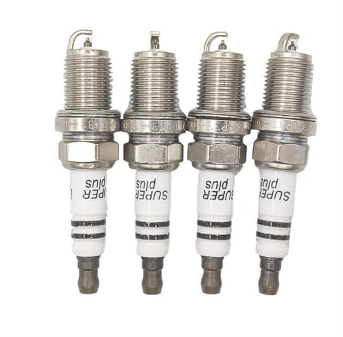 FWRCCMJ 4 Stück 0242236564 FR7KPP33 Iridium-Zündkerze, kompatibel mit Audi A3 A4 A6 TT 1.8L 2.8L Skoda Superb VW Beetle Golf Jetta 101000063AA PFR6Q