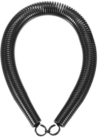 sourcing map Curvatubi a molla in PVC, diametro esterno 26 mm, 520 mm, molla piegatubi per tubi in idropotenza domestica, nero