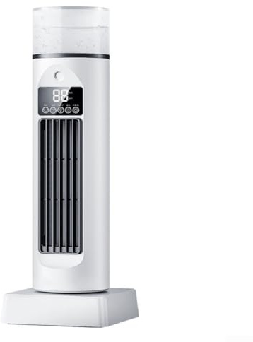 Ventilateur USB sans feuilles avec design moderne offrant un refroidissement sûr et efficace pour bureau, chambre ou bureau (blanc)