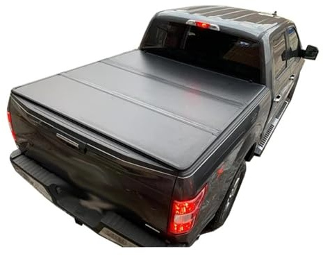 Wnfmjqe Kofferraumabdeckung Harte Dreifach Faltbare Ladeflächenabdeckung Für Toyota Für Hilux Für Revo Für Rocco Für Pickup 4x4 (Modelljahr 2021) Gepäckraumabdeckung