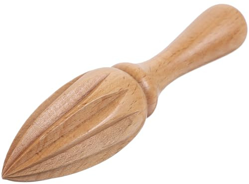 CLISPEED Presse-agrumes Manuel en Bois de Hêtre Massif, Presse-citron Conique sans Vernis, Outil Cuisine pour Jus Frais, Extraction Rapide, Adapté aux Citrons et Agrumes, Accessoire