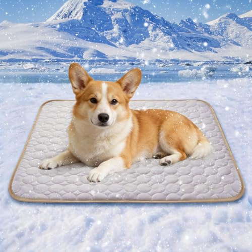 Tapis rafraichissant chien 98x70cm en polyester de haute qualité confortable et non toxique tapis rafraichissant pour chien facile à nettoyer et pliable cooling mat dog pour intérieur extérieur auto