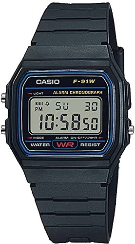 CASIO NEW F91 DIGITAL ALARM SPORTS MEN' S WATCH F91W-1, Digital