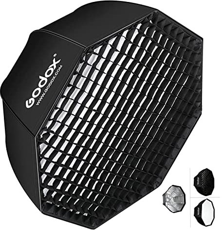 Godox SB-UE 80 cm/31,5” Softbox portatile ottagonale con staffa Bowens Con la griglia per Speedlite
