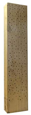 Bee Hotel Trunk Insect Hotel Wild Bees Oak Solid Wood Hardwood Wild Bee Hotel Nesting Aid Bees (Natural Untreated, XXL 100 cm)
