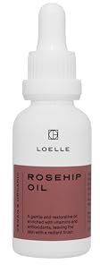 Loelle - Aceite de Rosa Mosqueta 100% Puro para Rostro con Alto Contenido de Vitamina E - Tratamiento Regenerador Contra Eczemas y Cicatrices - Hidratante Antiarrugas - Cosechado en Chile (30ml)
