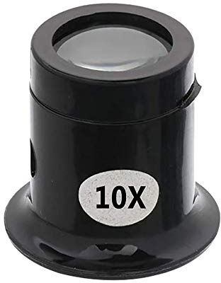 Shiwaki 10X Loupe d'horloger gravures à la loupe loupe pour Montre Bijoux Diamants, pièces de Monnaie, gravures grossissant