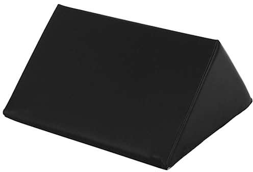 ATC Handels GmbH Beinlagerungskissen Dreieck in den Maßen 45cm x 45cm x 22,5cm, in 5 erhältlich - Entlastungskissen - Kunstlederbezug - Entspannung - Armlagerungskissen (schwarz)