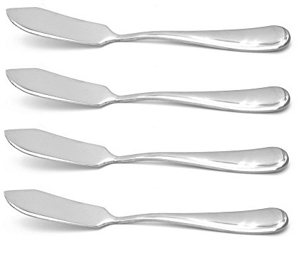 ERCRYSTO Stainless Steel Butter Knife, Set of 4, Butter Spreader, Breakfast Spreads,Cheese and Condiments