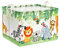 Clastyle Forest Animal Baby Laundry Hamper Collapsible Leaf Clothes Kids Storage Basket Waterproof Boys Girls Toy Box for Nursery Room, Lion Koloa Elephant, 40 * 30 * 30 cm