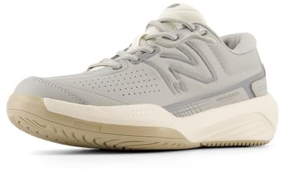 New Balance Women's 696 V5 Hard Court Tennis Shoe, Grey/White, 12 W