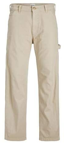 JACK & JONES Men's Jpsteddie Jjcarpenter Pant Noos Cargo Trousers, Fields of Rye, 28 W/32 L