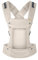 Beco Gemini Babytrage Neugeborene ab Geburt bis Kleinkind - 4 Tragepositionen Baby Trage aus 100% Baumwolle - Babytrage ab Geburt, Ergonomischer Baby Carrier mit verstellbarem Sitz, 3-16 kg (Ecru)
