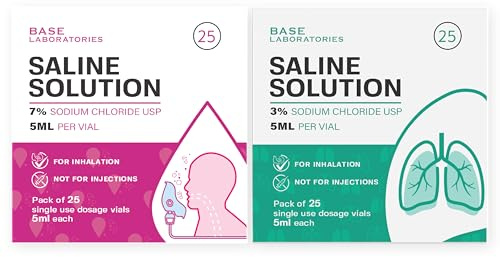 Base Saline Solution for Nebulizer 3% + 7% 25pk - 2pk