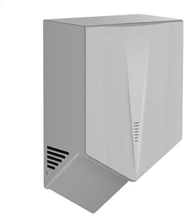 JOXLOVER Asciugamani, Asciugamani Elettrico a Getto Elettrico in plastica ABS Bianca con Montaggio a Parete, asciuga Mani Automatico per la casa(H8-G)