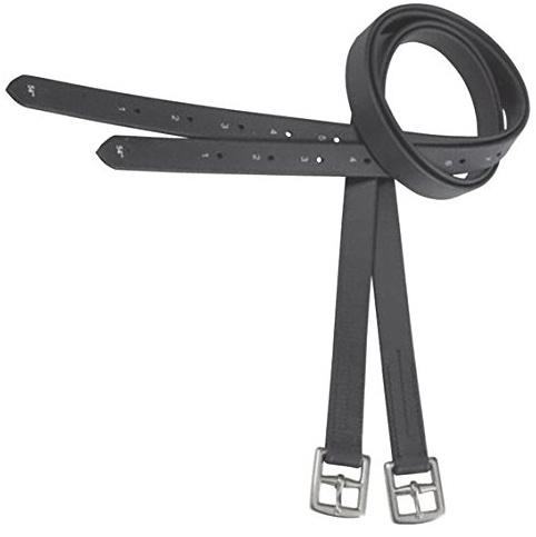 HKM 555498 Steigbügelriemen - Zeus - 2 Stück, XL, schwarz