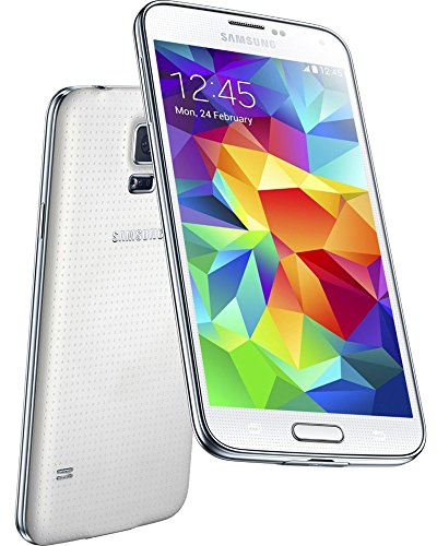 Samsung Galaxy S5 Smartphone, Display 5.1 Pollici, Processore Quad-Core 2,5 GHz, RAM 2GB, Memoria Fotocamera 16MP, Android 4.4, Bianco [Germania]