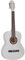 EKO GUITARS - CS-10 WHITE, Chitarra Classica Serie Studio Scala 4/4, Top in Tiglio, Fasce e Fondo in Tiglio Laminato, Manico e Tastiera in Betulla, Custodia Inclusa, Colore Bianco