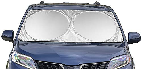 Extra Jumbo Car Windshield Sunshade (70.9 x 39.4), Fits Extra Large Windshields in Minivans, Cars, Trucks
