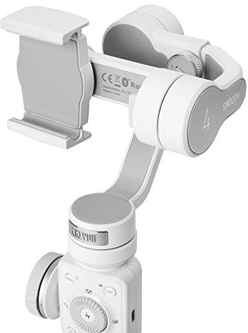 Zhiyun Handstativ mit motorisiertem Stabilisator, 3 Achsen, für Smartphone, Weiß
