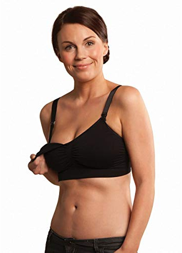 Carriwell Sujetador de Lactancia y Maternidad sin Costuras con Copas Acolchadas | Sin Aros | Sujeción y Forma Natural | Transpirable, Suave y Flexible | con Alargador de Sujetador | XL