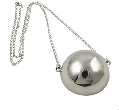 Ball Bead Circle 925 Sterling Silver Chain Necklace