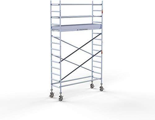 AC Steigtechnik PRO-S 250 Aluminium-Rollgerüst 5m Arbeitshöhe, freistehender Aufbau (5,30 Arbeitshöhe)