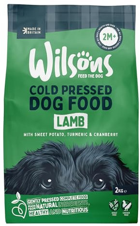 Wilsons - Cold Pressed Dog Food - Complete Dry Meal with Natural, Hypoallergenic Grain Free Ingredients - Introduce Gradually for Best Results - Suitable for Adult Dogs and Puppies 2 Months+ (2kg)