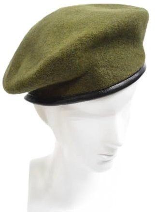 oonui Baskenmütze Damen Militär Armee Soldat Hut Männer Frauen Baskenmütze Uniformmütze Künstler Baskenmütze Mütze Hut, Grün, 56-60 cm