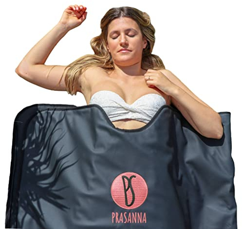 Infrared Sauna Blanket with ZERO EMF - Portable Sauna for Home Detox, Reducing Stress, and Muscle Recovery - Home Thermal Heated steamer Blanket Therapy