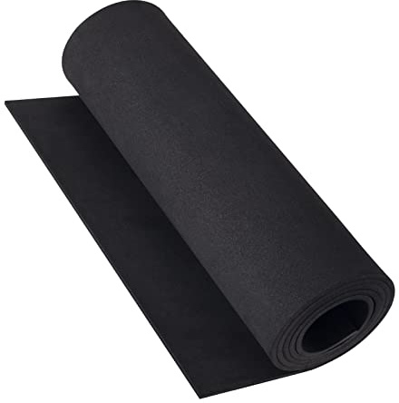 Schwarze EVA Foam 4mm, MEARCOOH 35.5cm*150cm Premium Foam Cosplay, 1PCS EVA Schaum Dichte 86kg/m3 für Cosplay Kostüm, Basteln, DIY Projekte (Schwarz 4mm)