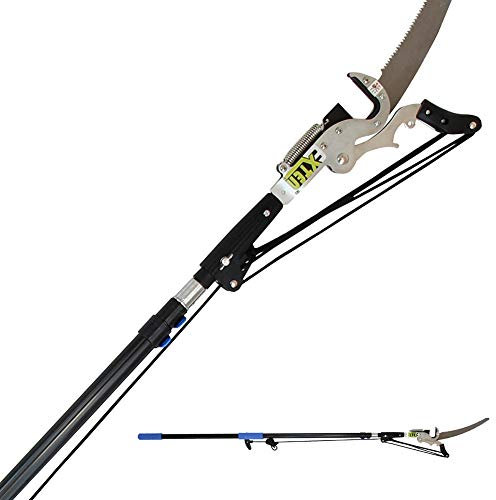 Telescopic Branch Shears s, Extendable Pruning Saw, Telescopic Tree Pruner Pole, Extendable Limb Saw and Trimmer, Working Height Extendable Gardening Tool,5.4M/18FT