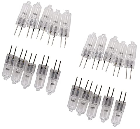 ISTOVO 20Stk. G4 Halogenlampe 12V 35W Stiftsockellampe Warmweiss