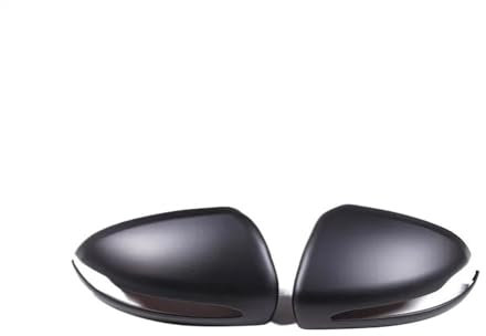 Auto Spiegelkappen 2 Stücke RHD Und LHD Auto Rückspiegel Kappe Abdeckung Trim Zubehör Für Mercedes Für Benz C W205 E W213 GLC-Klasse X253 S Klasse W222 ABS(Color:For LHD Matte Black)