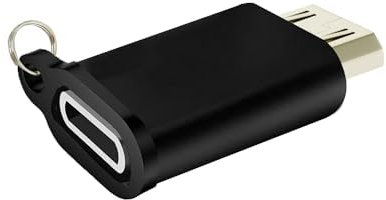 Jembe - Adaptateur Convertisseur Compatible Lightning Femelle vers Micro USB Mâle - Charge Rapide et Transfert de Données Facile Entre Tous Vos Appareils | Lot de 1, Noir