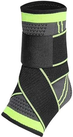 SWZEC Vitavix - Fasciitis Plantaris Fußgelenkbandage mit Stützriemen 2 Fußgelenkbandagen (S,Grün 2 Fußgelenkbandagen)
