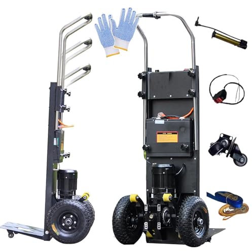 Electric Stair Climbing Hand Trucks,Stepless Speed Regulation/Brushless Motor,Battery Power Display,150-400kg Capacity,Furniture Electric Stair Climber,36AH