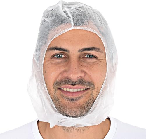 1000 Stück Hygonorm Astrohaube Eco | Vliesstoff, weiß, Einheitsgröße, Astrohaube, Kopfhaube, Haarnetz, Kopfschutz Küche, Krankenschwester & Pflege Zubehör, Schwesternhauben