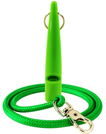 Fischietto per Cani, Richiamo Immediato con Frequenza Fissa (Udibile + Ultrasuoni), Ideale per Addestramento Cani Accessori, Fischio Potente a Lunga Distanza, Tutte le Razze (vers. 2025) (Verde)