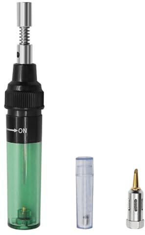 Set di saldatore, saldatore a gas ricaricabile e bruciatore a gas butano, punte per saldatura, mini strumento per riparazione elettronica di precisione, incisione in pelle, scultura in legno