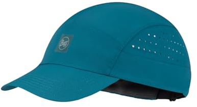 Buff| Cappello Speed, Leggero, Pieghevole, Materiali riciclati, Protezione Solare UPF 50, Corsa, Sport, S/M, Blu