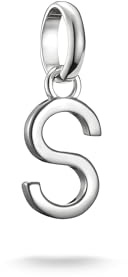 THOMAS SABO Charm Club Connect Charm-Anhänger Buchstabe Recyceltes 925 Silber